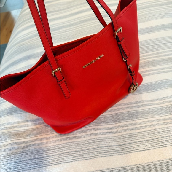 Michael Kors Vibrant Red Tote - Picture 3 of 7